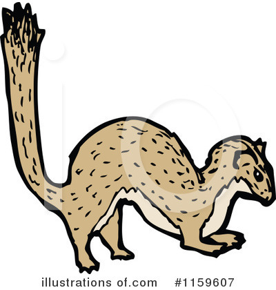 Weasel Clipart #1159607 by lineartestpilot