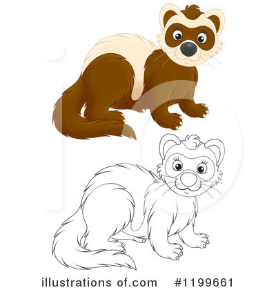 Weasel Clipart #1199661 by Alex Bannykh