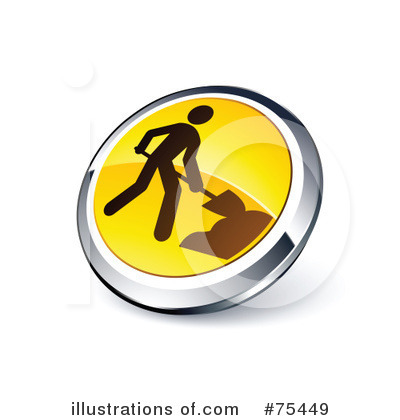 Royalty-Free (RF) Web Site Button Clipart Illustration by beboy - Stock Sample #75449