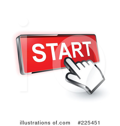 Royalty-Free (RF) Web Site Buttons Clipart Illustration by beboy - Stock Sample #225451