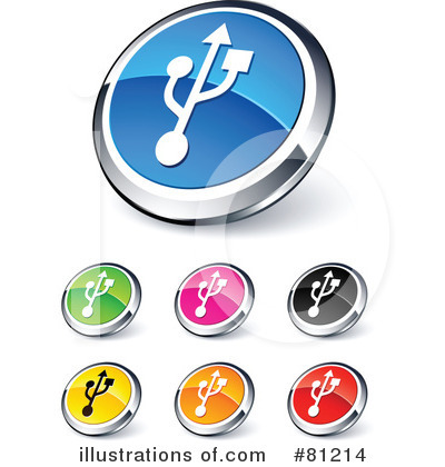Royalty-Free (RF) Web Site Buttons Clipart Illustration by beboy - Stock Sample #81214