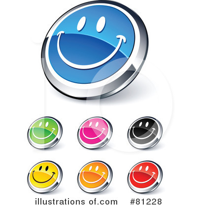 Royalty-Free (RF) Web Site Buttons Clipart Illustration by beboy - Stock Sample #81228