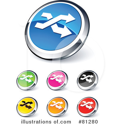 Royalty-Free (RF) Web Site Buttons Clipart Illustration by beboy - Stock Sample #81280
