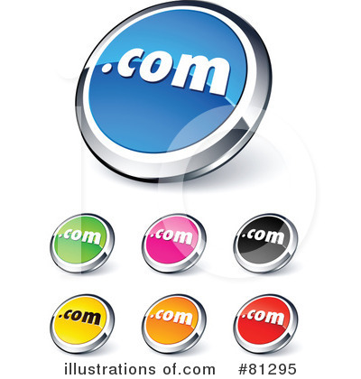 Royalty-Free (RF) Web Site Buttons Clipart Illustration by beboy - Stock Sample #81295