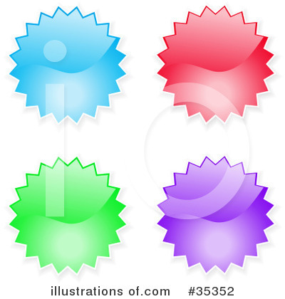 Royalty-Free (RF) Website Button Clipart Illustration by KJ Pargeter - Stock Sample #35352