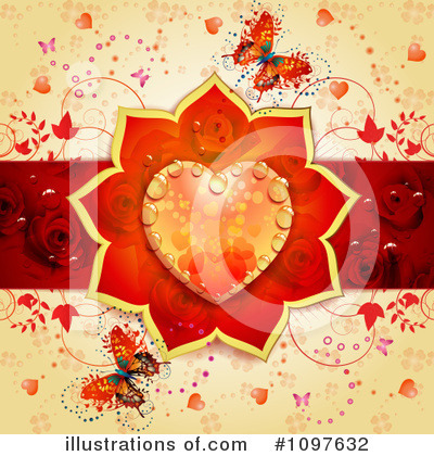 Royalty-Free (RF) Wedding Background Clipart Illustration by merlinul - Stock Sample #1097632