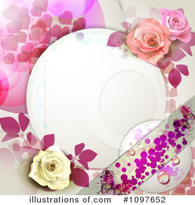 Royalty-Free (RF) Wedding Background Clipart Illustration by merlinul - Stock Sample #1097652