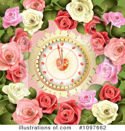 Royalty-Free (RF) Wedding Background Clipart Illustration by merlinul - Stock Sample #1097662