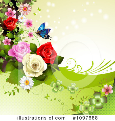 Royalty-Free (RF) Wedding Background Clipart Illustration by merlinul - Stock Sample #1097688