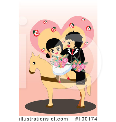 Royalty-Free (RF) Wedding Clipart Illustration by mayawizard101 - Stock Sample #100174