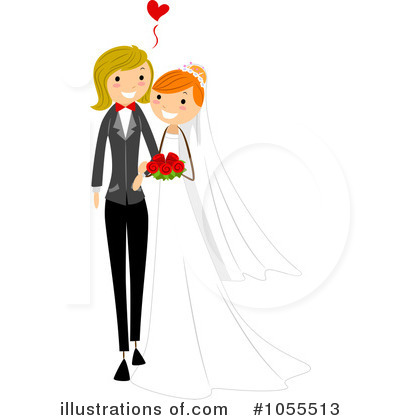 Royalty-Free (RF) Wedding Clipart Illustration by BNP Design Studio - Stock Sample #1055513