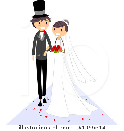 Royalty-Free (RF) Wedding Clipart Illustration by BNP Design Studio - Stock Sample #1055514