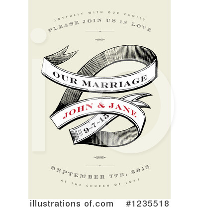 Royalty-Free (RF) Wedding Clipart Illustration by BestVector - Stock Sample #1235518