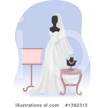 Royalty-Free (RF) Wedding Clipart Illustration by BNP Design Studio - Stock Sample #1392315