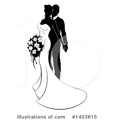 Royalty-Free (RF) Wedding Clipart Illustration by AtStockIllustration - Stock Sample #1403615