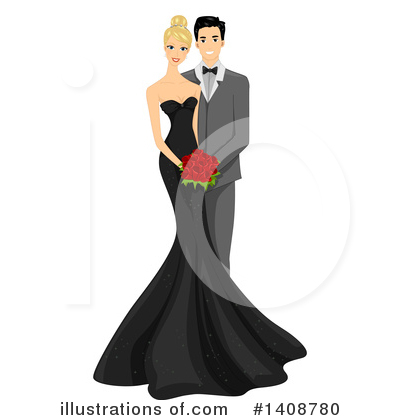 Royalty-Free (RF) Wedding Clipart Illustration by BNP Design Studio - Stock Sample #1408780