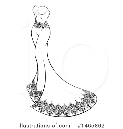 Dress Clipart #1465862 by AtStockIllustration