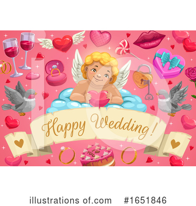 Royalty-Free (RF) Wedding Clipart Illustration by Vector Tradition SM - Stock Sample #1651846