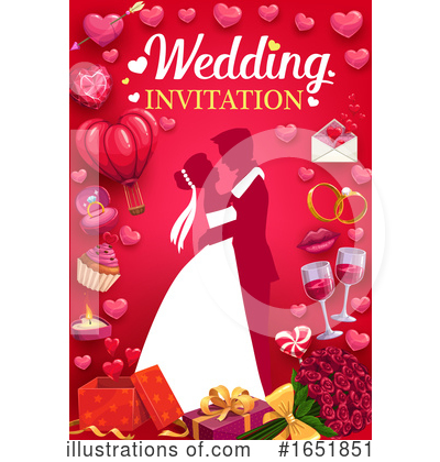 Wedding Couple Clipart #1651851 by Vector Tradition SM