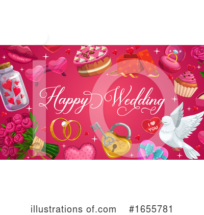 Royalty-Free (RF) Wedding Clipart Illustration by Vector Tradition SM - Stock Sample #1655781