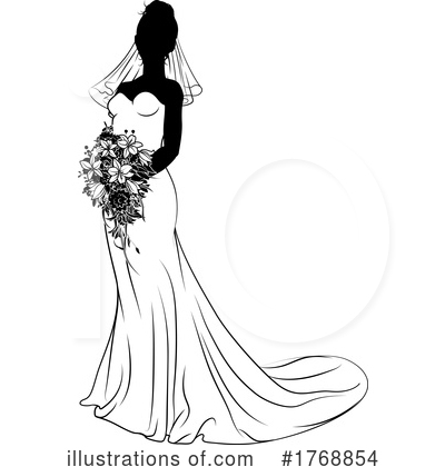 Bride Clipart #1768854 by AtStockIllustration