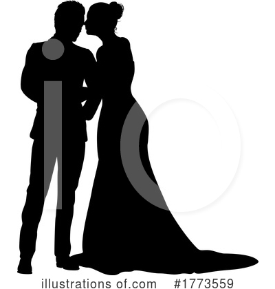 Wedding Couple Clipart #1773559 by AtStockIllustration
