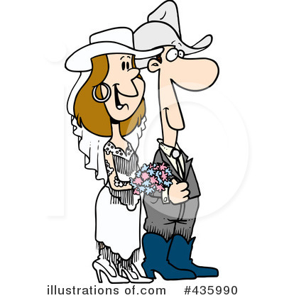 Bride And Groom Clipart #435990 by toonaday