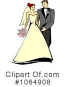 Wedding Couple Clipart #1064908 by Vector Tradition SM