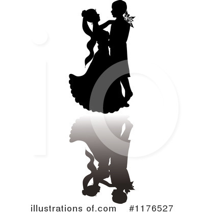 Royalty-Free (RF) Wedding Couple Clipart Illustration by Pams Clipart - Stock Sample #1176527
