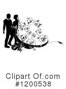 Wedding Couple Clipart #1200538 by AtStockIllustration