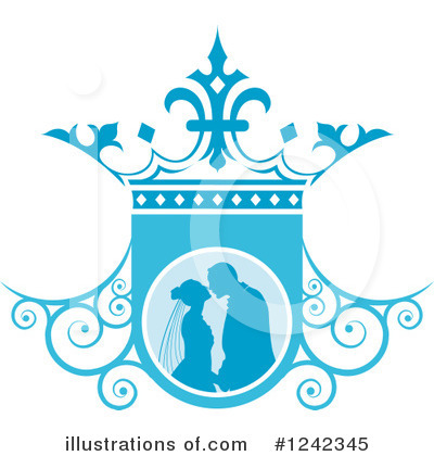 Royalty-Free (RF) Wedding Couple Clipart Illustration by Lal Perera - Stock Sample #1242345