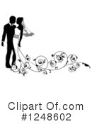 Wedding Couple Clipart #1248602 by AtStockIllustration