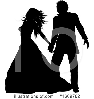 Royalty-Free (RF) Wedding Couple Clipart Illustration by KJ Pargeter - Stock Sample #1609782