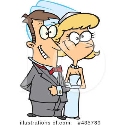 Wedding Couple Clipart #435789 by toonaday