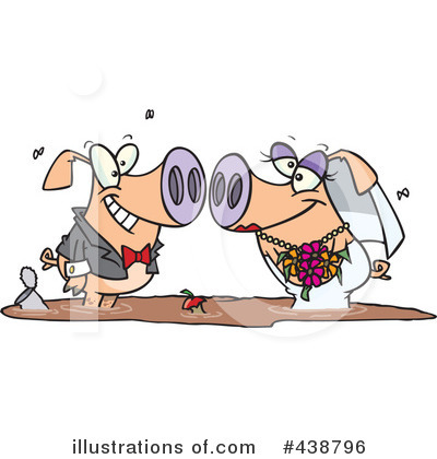 Bride And Groom Clipart #438796 by toonaday