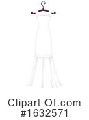 Wedding Dress Clipart #1632571 by Vector Tradition SM