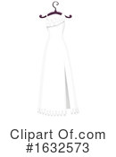 Wedding Dress Clipart #1632573 by Vector Tradition SM