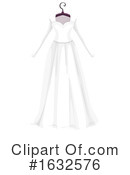 Wedding Dress Clipart #1632576 by Vector Tradition SM
