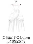 Wedding Dress Clipart #1632578 by Vector Tradition SM