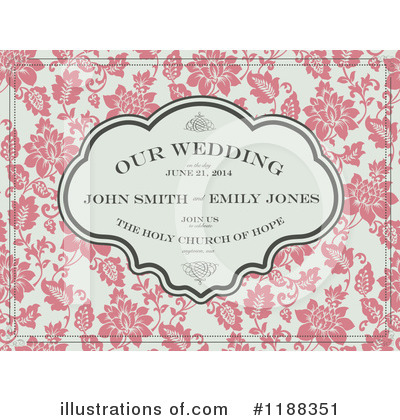 Royalty-Free (RF) Wedding Invite Clipart Illustration by BestVector - Stock Sample #1188351