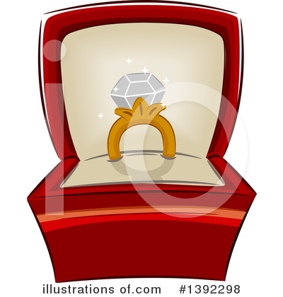 Royalty-Free (RF) Wedding Ring Clipart Illustration by BNP Design Studio - Stock Sample #1392298