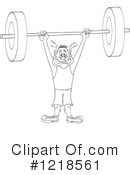 Weightlifting Clipart #1218561 by LaffToon