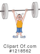 Weightlifting Clipart #1218562 by LaffToon