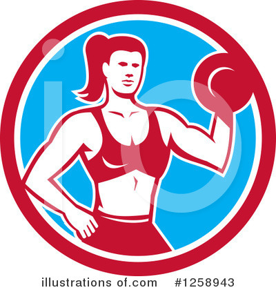 Weightlifting Clipart #1258943 by patrimonio