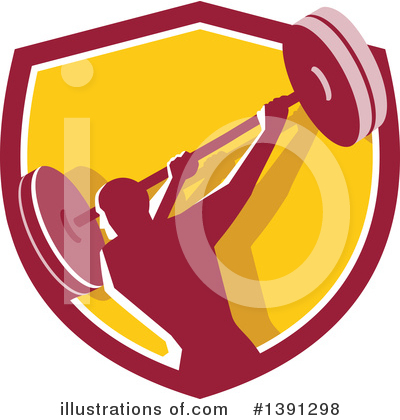 Royalty-Free (RF) Weightlifting Clipart Illustration by patrimonio - Stock Sample #1391298