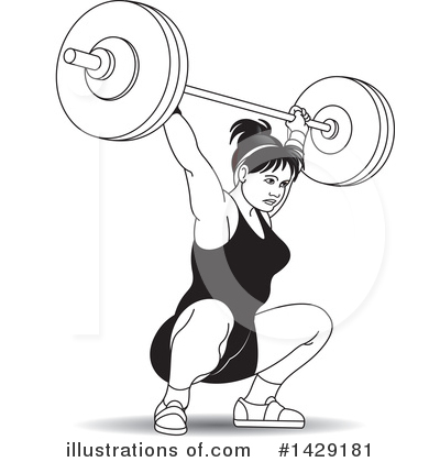 Weightlifting Clipart #1429181 by Lal Perera