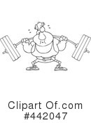 Weightlifting Clipart #442047 by toonaday
