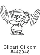 Weightlifting Clipart #442048 by toonaday