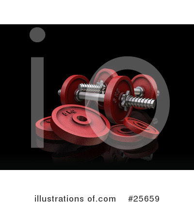 Royalty-Free (RF) Weights Clipart Illustration by KJ Pargeter - Stock Sample #25659