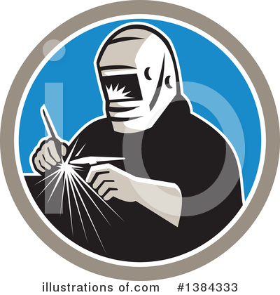 Royalty-Free (RF) Welder Clipart Illustration by patrimonio - Stock Sample #1384333